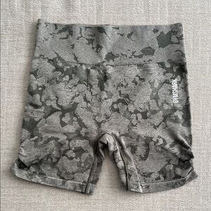 Gymshark Green Animal Print Shorts